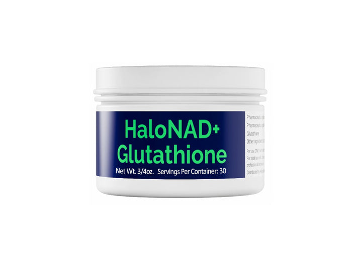 Jar of HaloNAD+ Glutathione 3/4oz.
