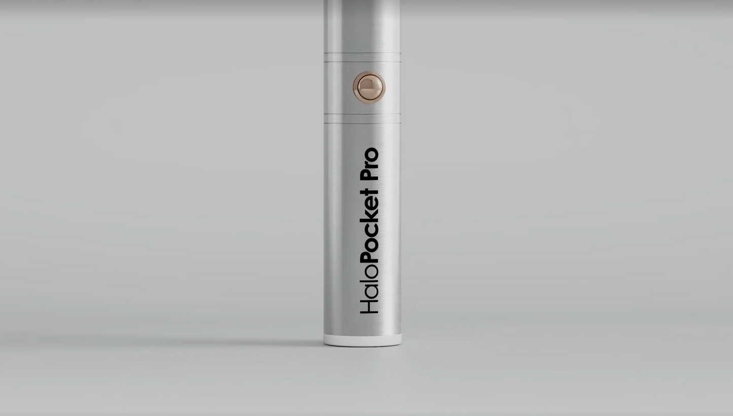 HaloPocket Pro device on a light gray background