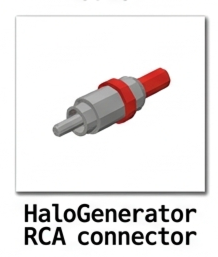 HaloGenerator RCA connector