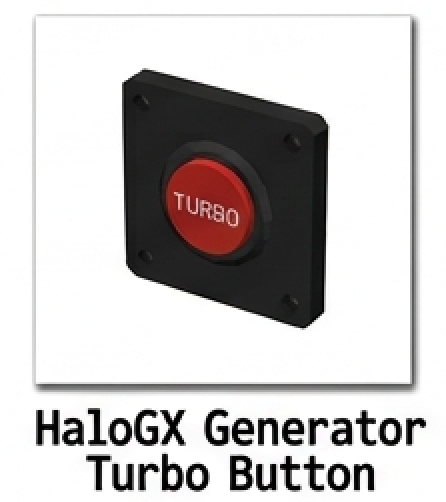 HaloGX Generator Turbo Button
